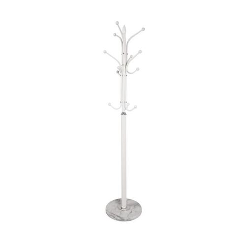 Haku M&ouml;bel 88396 Porte Manteaux M&eacute;tal Blanc/Chrom&eacute; 0,1 x 0,1 x 177 cm