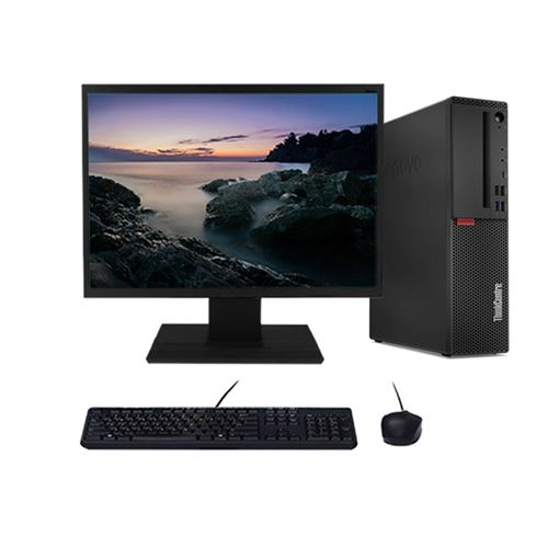 PC Lenovo M720s i3-8100 3.60GHz 32Go/1To SSD Wifi W11 + Ecran 24