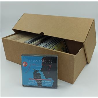 Boîte à CD en carton blanc - rangement - ON RANGE TOUT