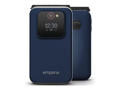 emporiaJOY-LTE - 4G téléphone de service - RAM 64 Mo / Mémoire interne 128 Mo - microSD slot - Écran LCD - 240 x 320 pixels - rear camera 2 MP - bleu