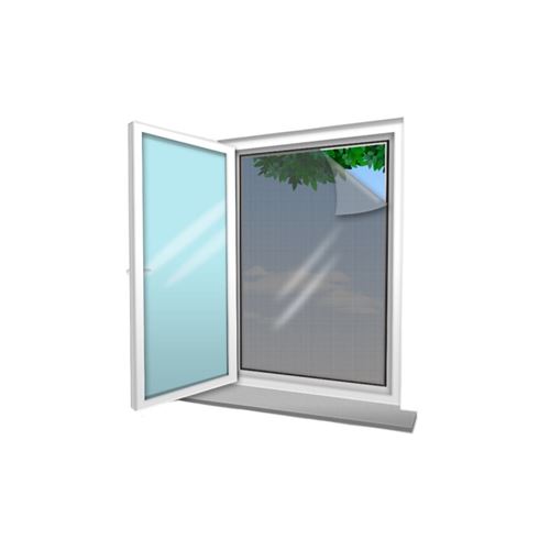 Voile moustiquaire CONFORTEX pour fenêtre - 130x150 cm - Noir