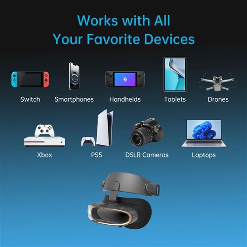 GOOVIS G3X Pro セット GOOVIS G3X Pro – Casque cinéma personnel 3D Micro‑OLED, Écran