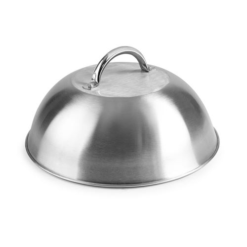 Non Communiqué Argent Couvercle Cuisson Plancha 23 Cm - Ibili - Inox