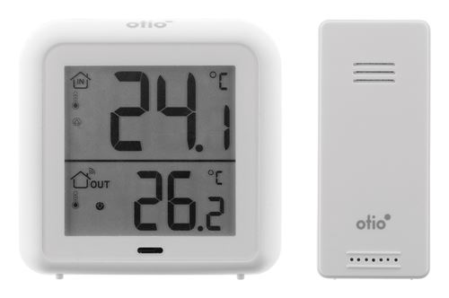Thermomètre Intérieur à Écran Lcd - Blanc - Otio - Station météo BUT