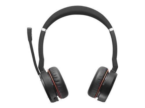 Non Communiqué Jabra Evolve 75 Se Uc Stereo - Micro-Casque - Sur-Oreille - Bluetooth - Sans Fil - Suppresseur De Bruit Actif - Usb - Avec Support De Chargement - Certifié Zoom - Pour Link 380A Ms