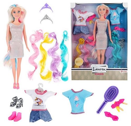 Star toy - Poupée Lauren avec accessoires et vêtements
