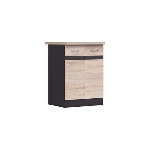 Bigbuy Home Noir Armoire D'appoint En Chêne Sonoma - Image 3