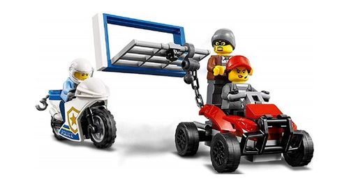 Lego® city - le transport de l'hélicoptère de la police, jouet de  construction enfant 5 ans et plus, 317 pièces - 60244 - Lego - Achat & prix