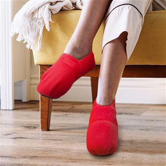 Chaussons Chauffants Micro-ondes Graines De Lin Unisexe 38/40 Et 41/45 - Confort Hiver