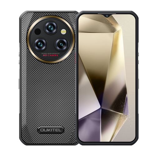 Smartphone Oukitel WP35 Pro 6.6 36Go 512Go Android 14 Telephone Portable dual sim 5G-Noir