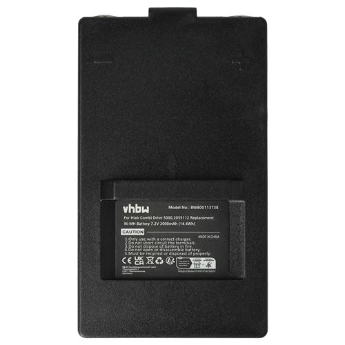 vhbw Batterie compatible avec Hiab CombiDrive 4000 télécommande industrielle (2000mAh, 7,2V, NiMH)