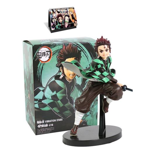 Figurine Demon Slayer Kamado Tanjirou 17 cm avec Calendrier Demon Slayer 2022 en français