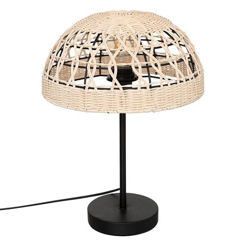 Non Communiqué Beige Atmosphera Créateur D'intérieur - Lampe À Poser En Rotin "Rory" 41Cm
