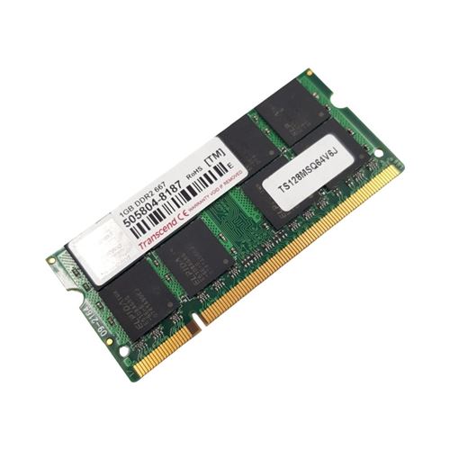 Barrette Mémoire 1Go Ram Transcend Ts128Msq64V6J Ddr2 So-Dimm 667 Pc2-5300