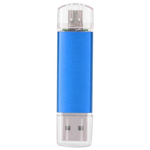 Non Communiqué Bleu Clé Usb 2 En 1 Mémoire De Stockage 64G Pour Windows Os X