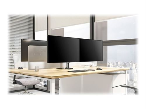 Support bureau 2 écrans PC 17''-27'' - Accessoire TV vidéo - Achat & prix