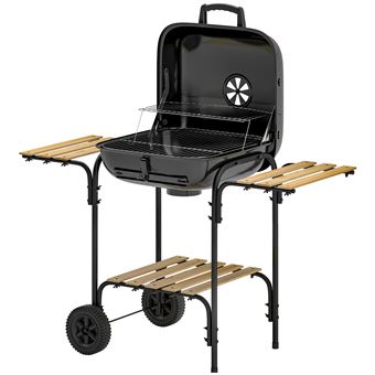 Barbecue a charbon portable - LIVOO - DOC301 - ø34 cm - Grille chromé