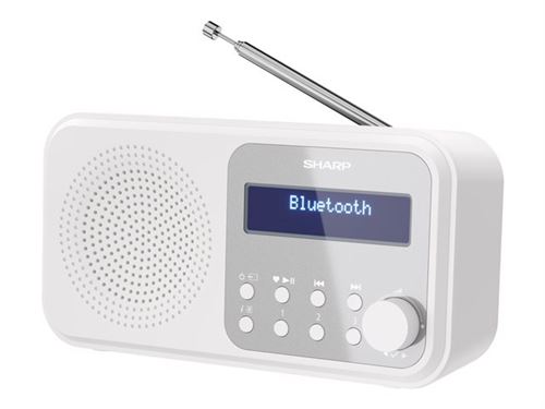 Sharp - Radio-réveil - DR-P420 - DAB+ et FM - Blanc - Image 3