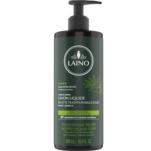 Savon d'alep liquide 500ml - Laino