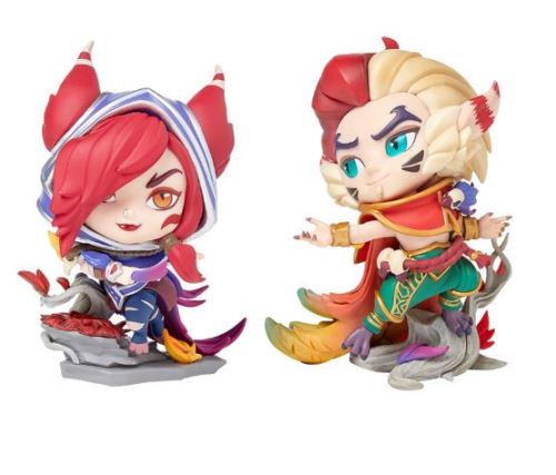 Figurine League Of Legends 04 Series 3 - Xayah & Rakan