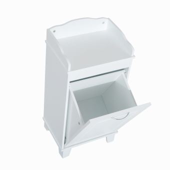 Meuble Bas De Salle De Bain Sur Pied Avec Porte Basculante Bac A