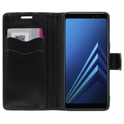 ebestStar Etui Samsung Galaxy A8 2018 A530F Coque Housse Portefeuille PU Cuir Noir Film protection ecran en VERRE Trempe Dimensions PRECISES Smartphone 149.2 x 70.6 x 8.4 mm ecran 5.6 Note Importante ...