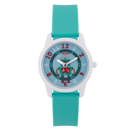 Montre Mixte Ma Première Montre à Quartz Cadran Imprimé 30 mm Et Bracelet Bleu En Silicone MPMS1806