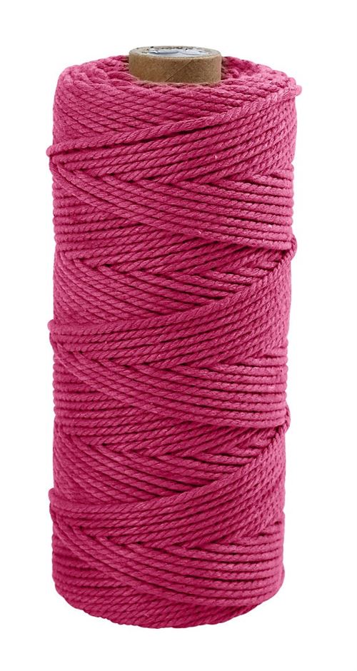 Creotime cordon de coton épais 315 m rose
