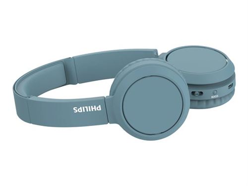 Philips TAH4205BL - Écouteurs avec micro - sur-oreille - Bluetooth - sans fil - isolation acoustique - bleu