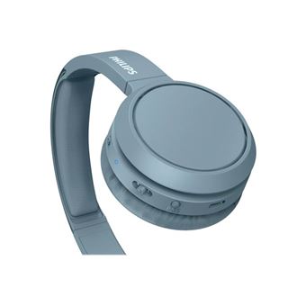 Philips TAH4205BL - Écouteurs avec micro - sur-oreille - Bluetooth - sans fil - isolation acoustique - bleu
