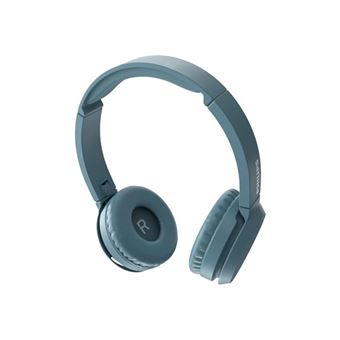 Philips TAH4205BL - Écouteurs avec micro - sur-oreille - Bluetooth - sans fil - isolation acoustique - bleu