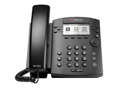 Poly VVX 311 - Téléphone VoIP - (conférence) à trois capacité d appel - SIP, SDP - 6 lignes