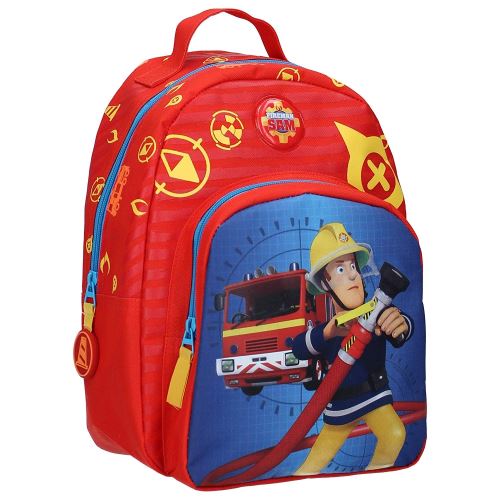 Brandweerman Sam sac à dos Alarme incendie 30 x 23 cm rouge