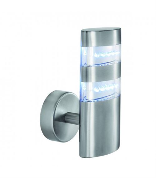 Applique Led Outdoor 27 cm, en acier inoxydable et polycarbonate