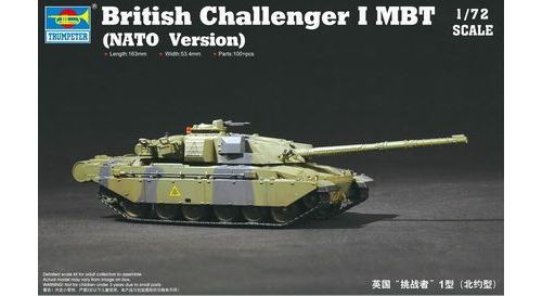 Trumpeter British Challenger I Mbt (Nato Version) - 1:72E - Image 1