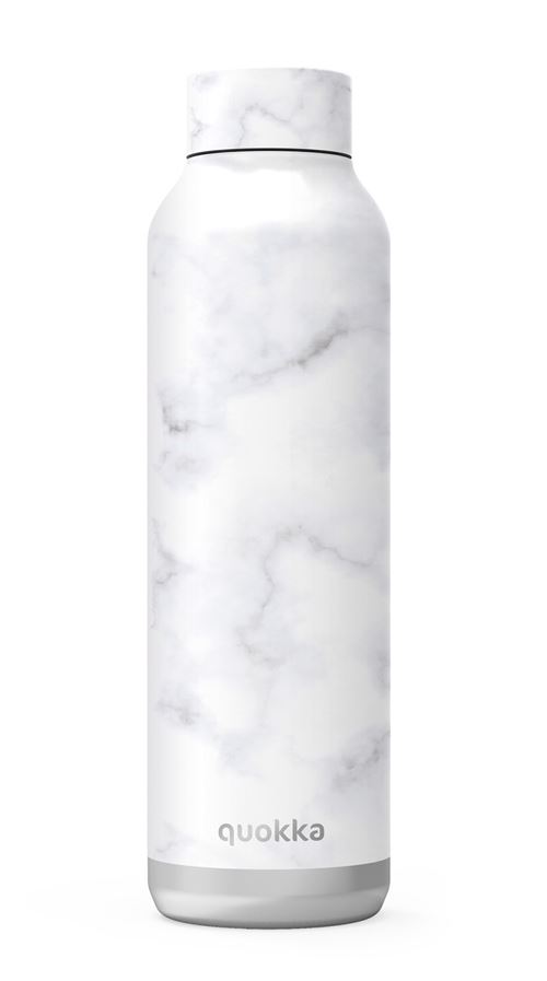 Quokka gourde en acier inoxydable SolidMarbre 630 ml blanc