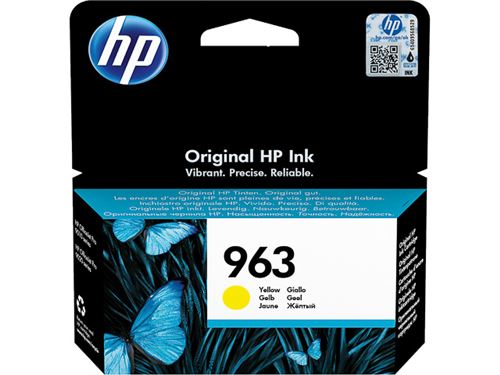 hp ink cartridge no 963 yellow de/fr/nl/be/uk/it/se noir