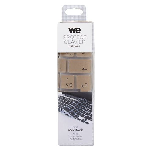WE CLA IPROO Clavier de protection pour MacBook en Silicone Or