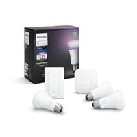 Kit de démarrage Philips Hue Blanc et couleur X3 E27 + Pont + Variateur