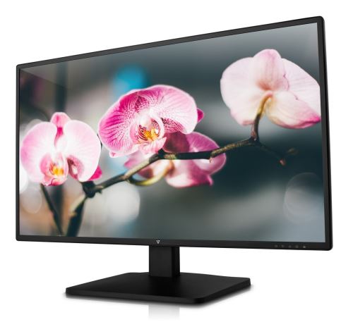 V7 L27ADS-2E - LED-monitor - 27 - 1920 x 1080 Full HD (1080p) - ADS-IPS - 300 cd/m² - 1000:1 - 6 ms - HDMI, DVI-D, VGA - luidsprekers - zwart