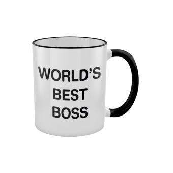 Tasse World's Best Boss deux tons noir - Vaisselle - Achat & prix