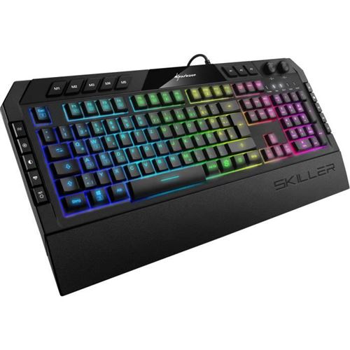 Skiller SGK5 clavier USB QWERTZ Allemand Noir