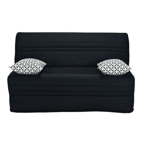 Joe Banquette BZ GEOMETRICO - Tissu noir - L 143 x P 101 x H 95 cm