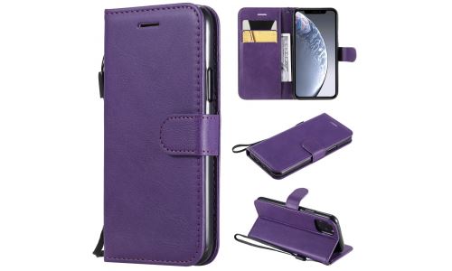 Etui iPhone-11 Pro coloris violet rabat latéral fonction stand