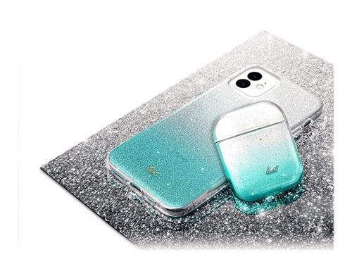 Laut OMBRE SPARKLE - Achterzijde behuizing voor mobiele telefoon - polycarbonaat, thermoplastic polyurethaan (TPU) - mint - voor Apple iPhone 11