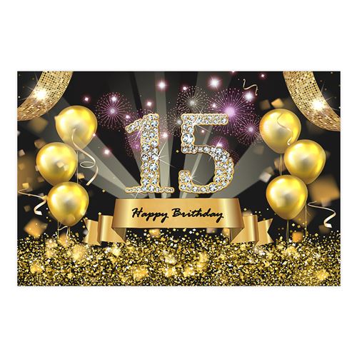 7 5ft Joyeux Anniversaire Photo Toile De Fond Adulte Anniversaire Theme Photographie Fond Tissu Decorations De Fete 9 Autres Achat Prix Fnac