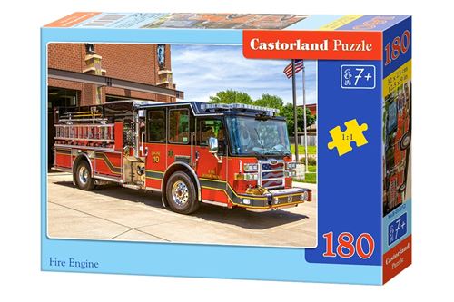 Castor Pays B de 018352 Fire Engine, Puzzle 180 Pièces