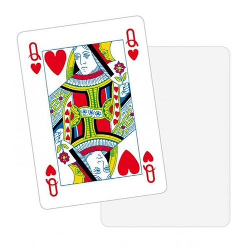 Dal Negro cartes à jouer Carton de poker blanc