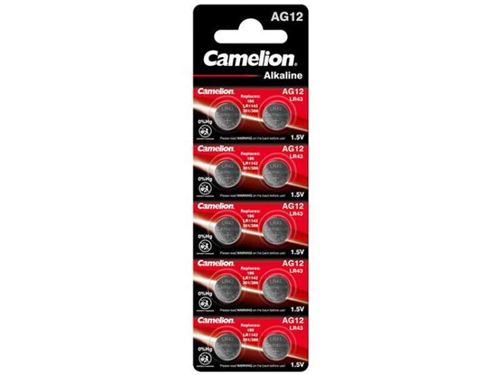 Camelion AG 12/LR43/LR1142/386/BP10 Blister de 10 Piles