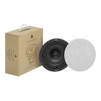 Triangle SECRET ICT5 - Haut-parleur - 2 voies - coaxial - noir (couleur de la grille - blanc)